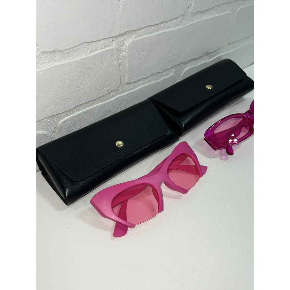 NEW Super Cute Lot Of Two Sunglasses Pink Bright Colorful Shades see photos